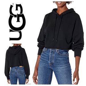 NWT UGG Keira Cropped Hoodie Sweatshirt Sz: L